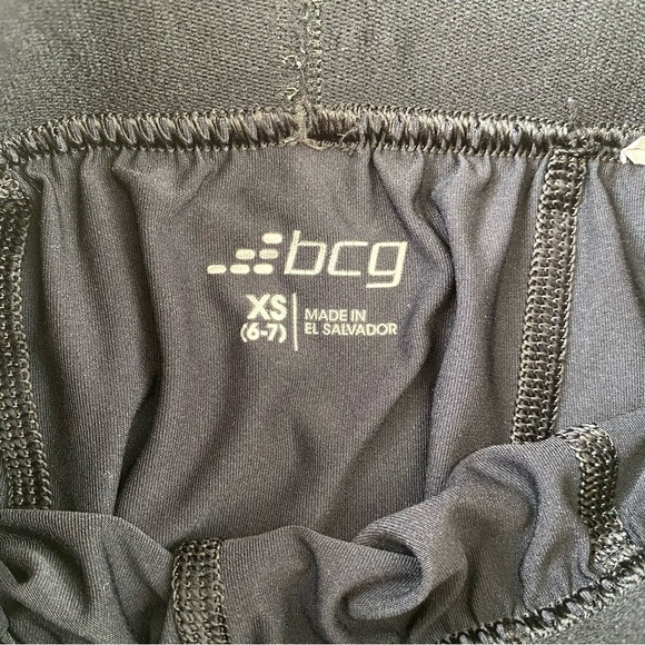 BCG Little Boys Black Athletic Leggings Size XS 6-7 - Picture 3 of 4